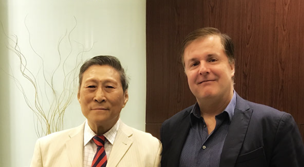 Composer Wang Xi Lin with Maestro Michael Koehler